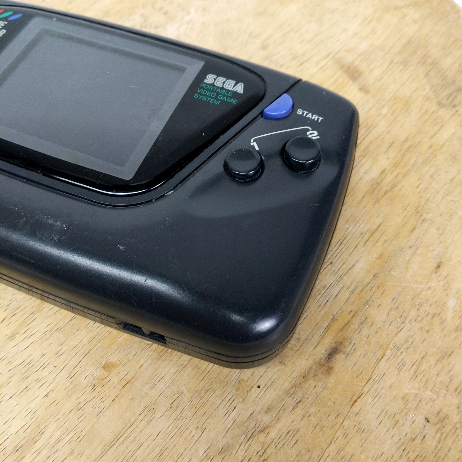 Sega Game Gear 2110 Handheld Console Black Parts Repair Corrosion Untested