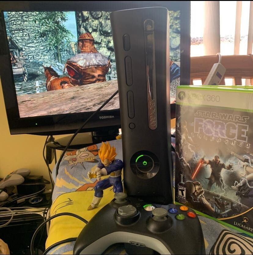Microsoft Xbox 360 ELITE Go Big Core Black Video Game Console System 4GB HDMI
