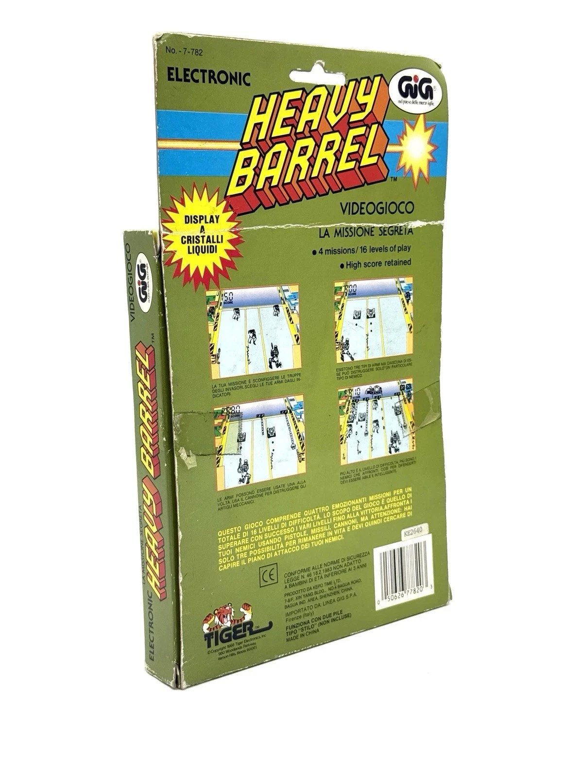 NOS Vintage 1988 Tiger Electronic Heavy Barrel LCD Video Game New Sealed FT8