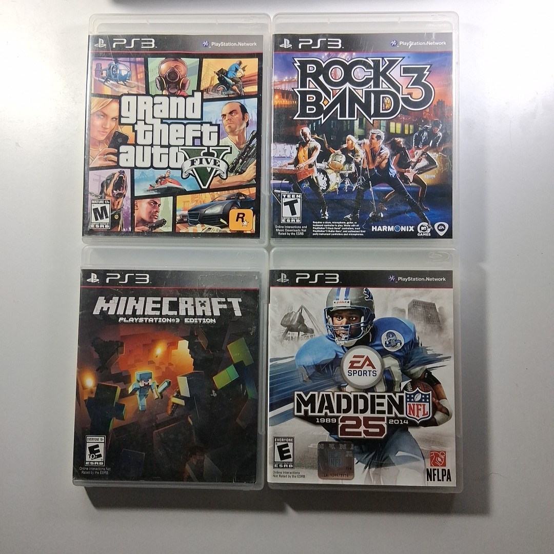 Sony PlayStation 3 Slim PS3 CECH-2001B Black 250GB 5 Games Tested