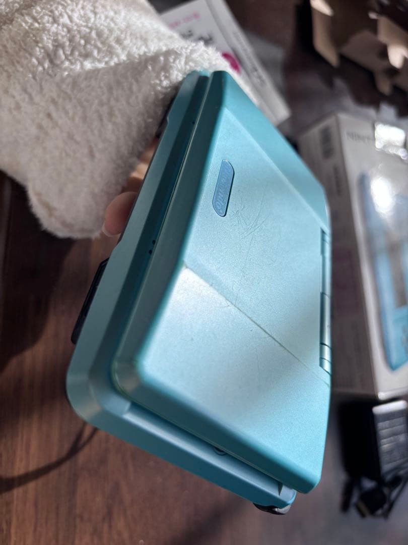 With Box Nintendo DS Console Accessories Turquoise Blue