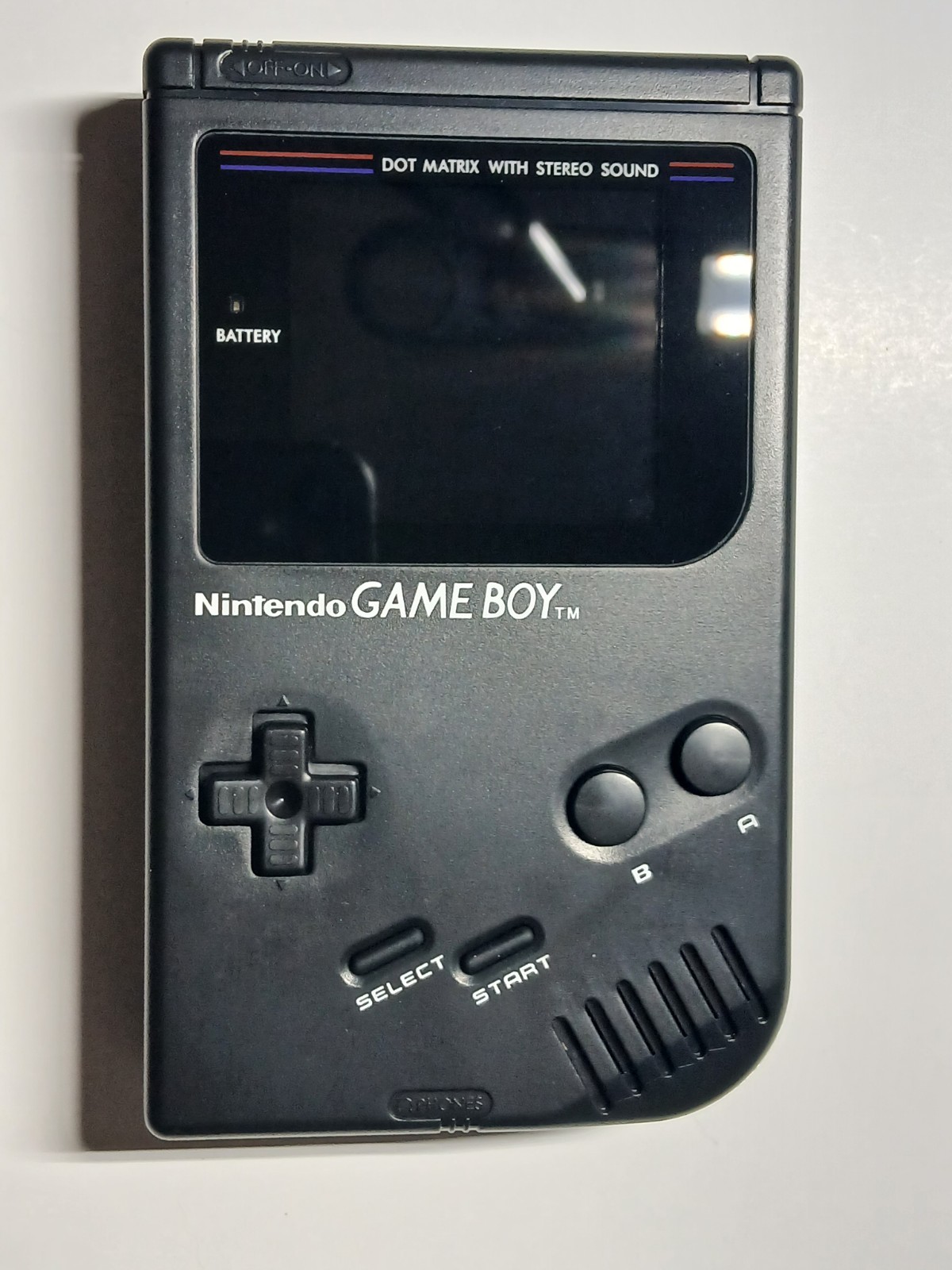 Black Nintendo Gameboy DMG w/ IPS Color Changing Screen. no game