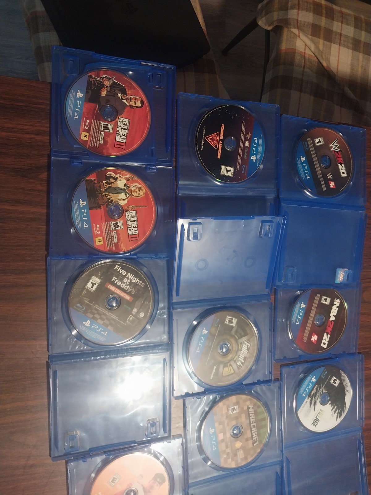 Ps4 Slim 500GB With 9 Games And Power Cord No Controller Fair Condition