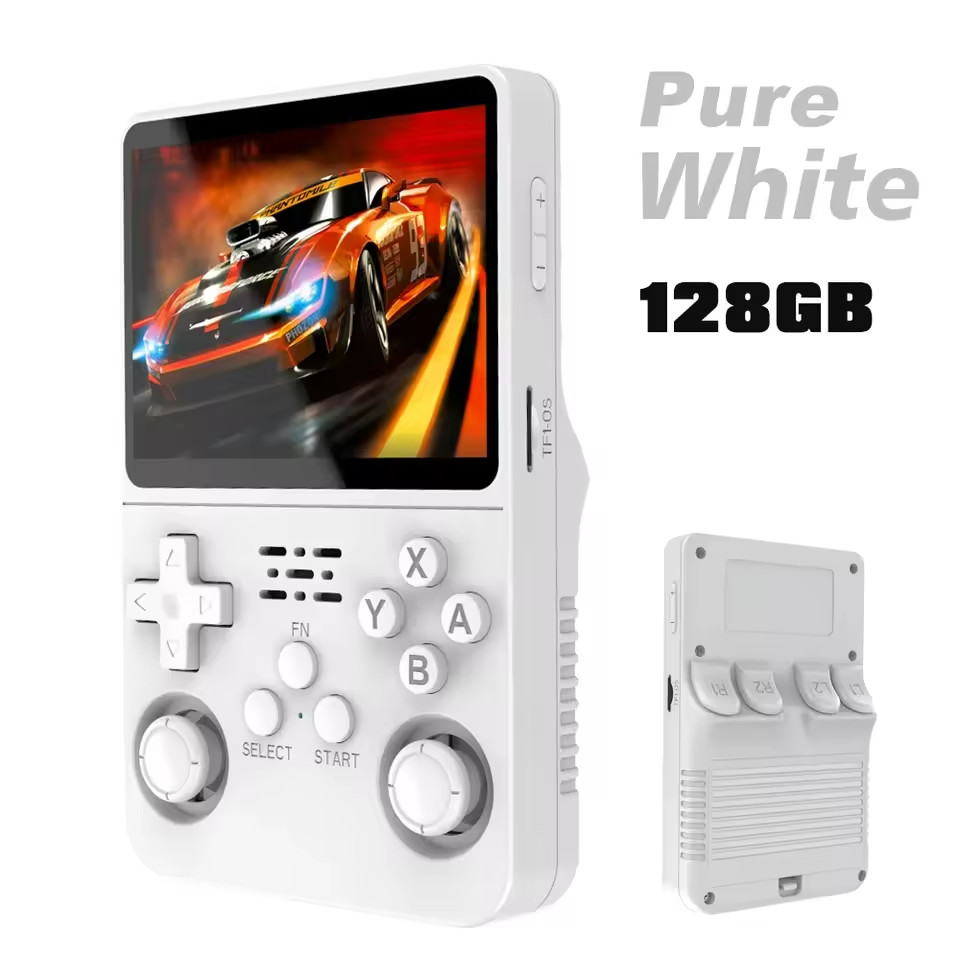 R36S Retro Handheld Game Console 3.5″ Screen 20000+ Games 128GB Gift for Kids