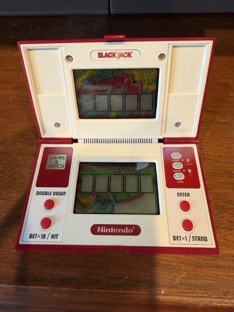 Nintendo Game & Watch Black Jack Handheld BJ-60 Multi-Screen