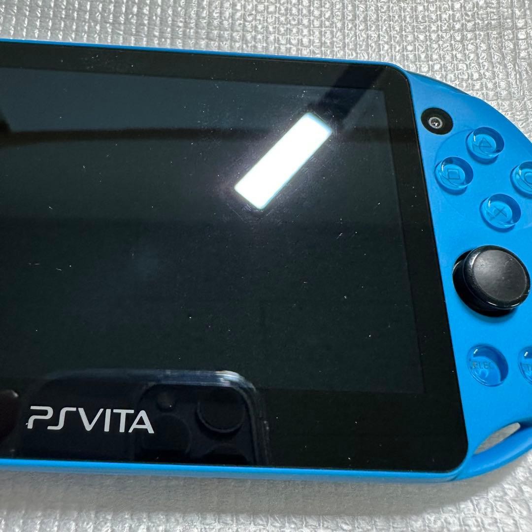 Sony PS Vita PCH-2000 ZA23 Aqua Blue Wi-Fi Box Charger 8GB Near Mint