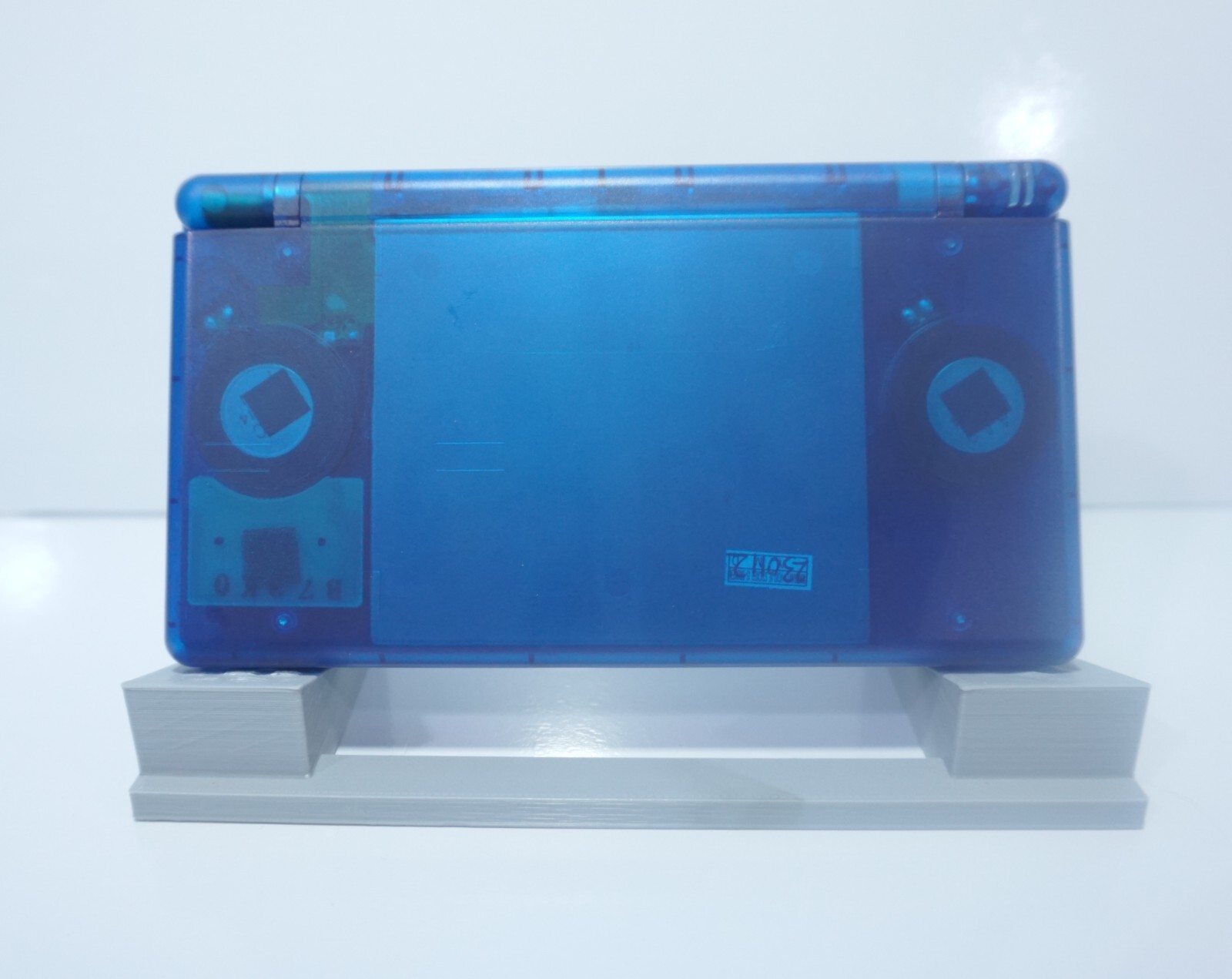 Nintendo DS Lite Transparent Clear Deep Ocean Blue Handheld System with Charger