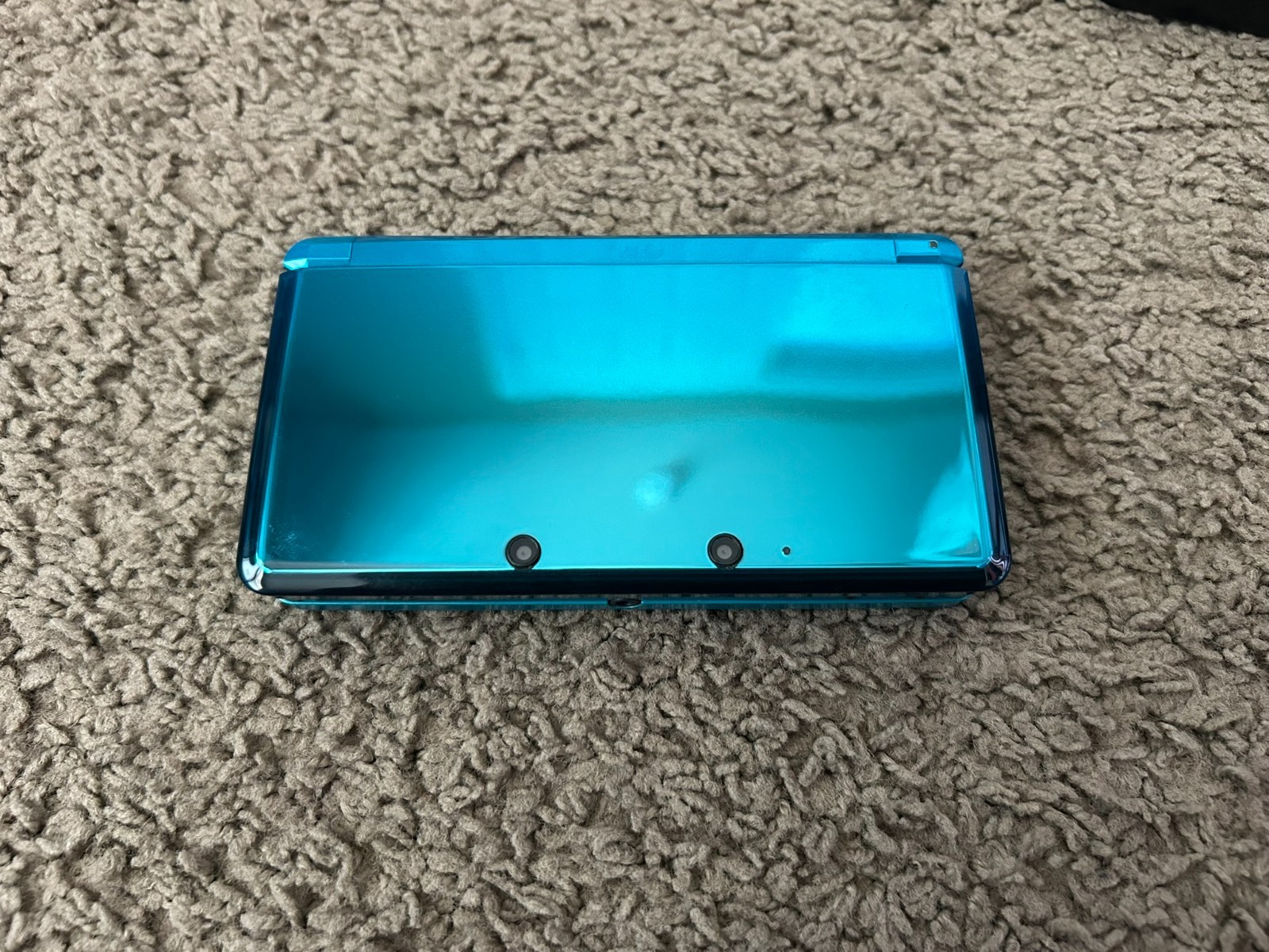 Nintendo 3DS Handheld System Aqua Blue + Pokemon: Alpha Sapphire bundle lot