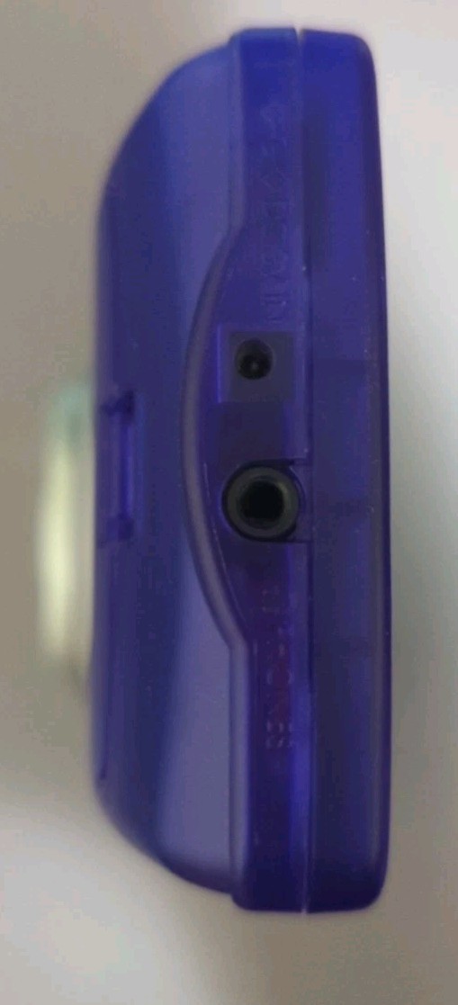 Nintendo clear blue Gameboy color with 2.45 in IPS screen