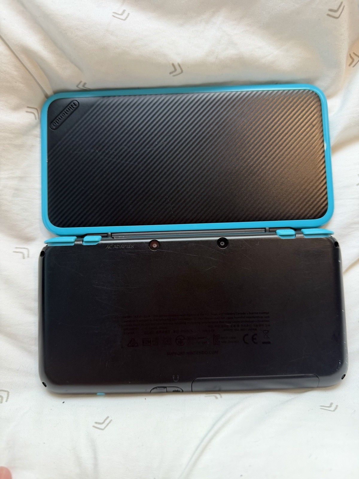 “New” Nintendo 2DS XL Black Turquoise TESTED With Stylus – CONSOLE ONLY- GREAT