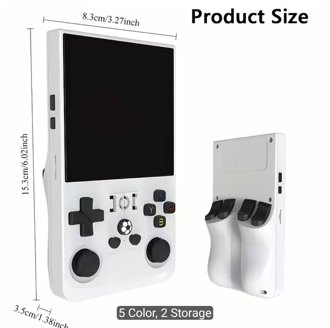R36 MAX 4″ Handheld Game Console 4000mAh Battery 40 Simulators 64G/128G