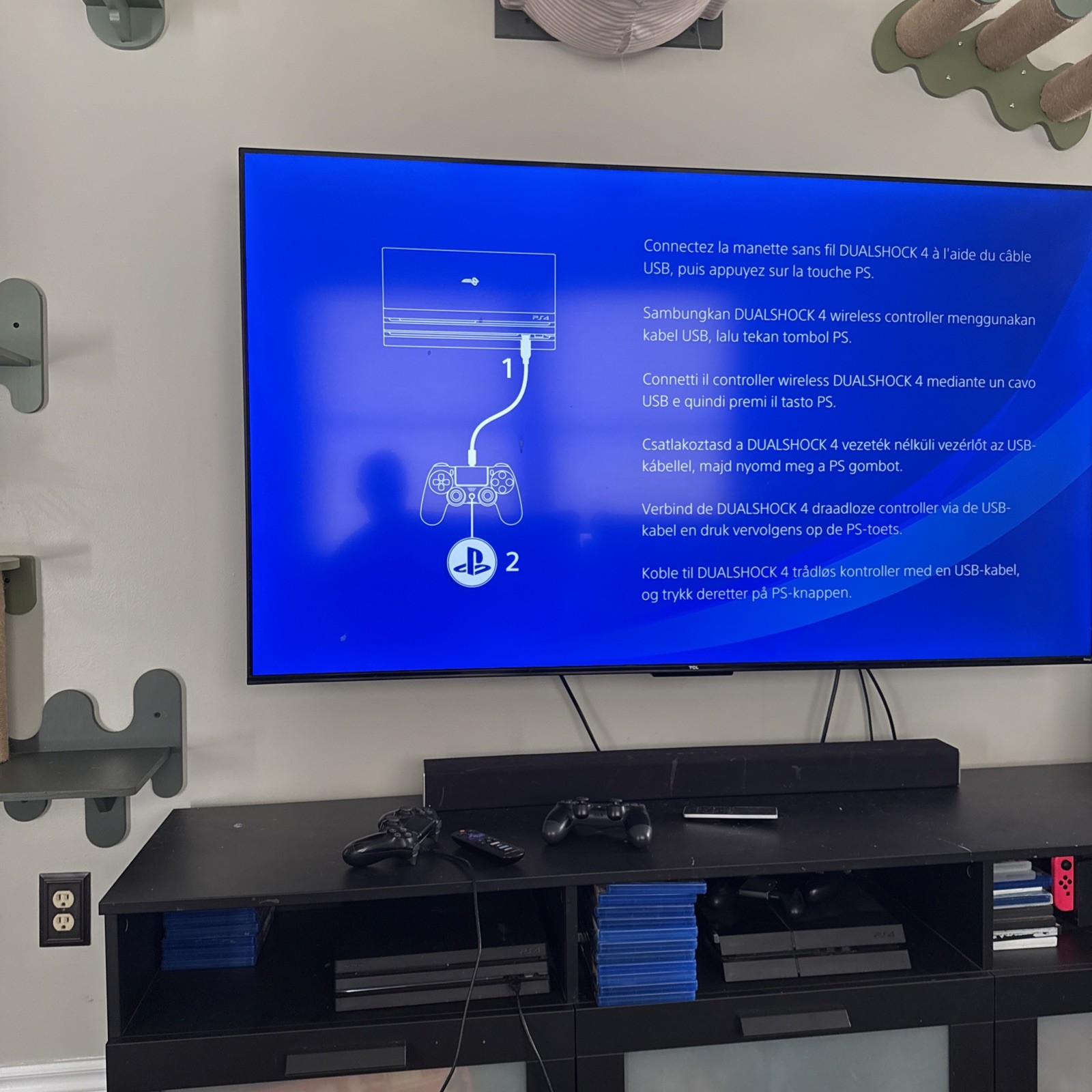 Sony PlayStation 4 Pro 1TB 2 Controllers, All Cords And 11 Games