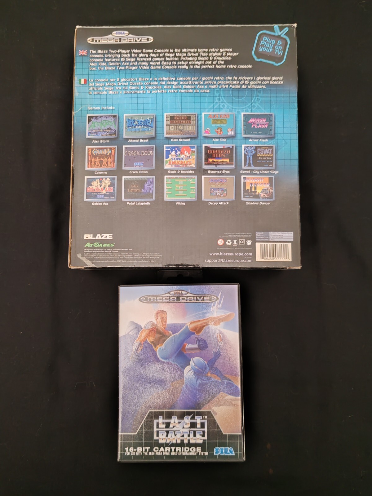 Blaze Sega Mega Drive PAL – NTSC 15 Games Plus Last Battle Pal Mint