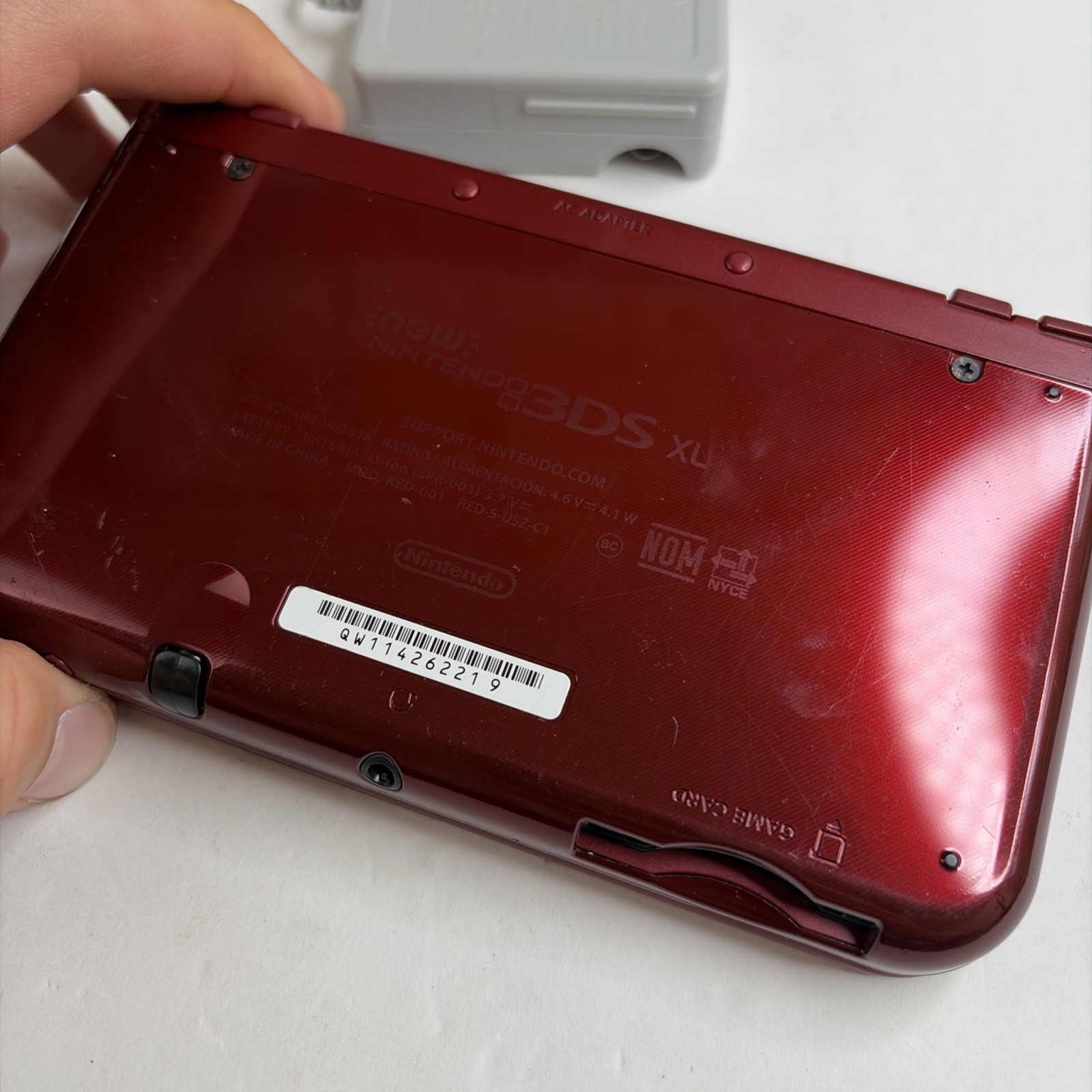 New Nintendo 3DS XL Red Console US Model – Tested! Top IPS W Charger Stylus