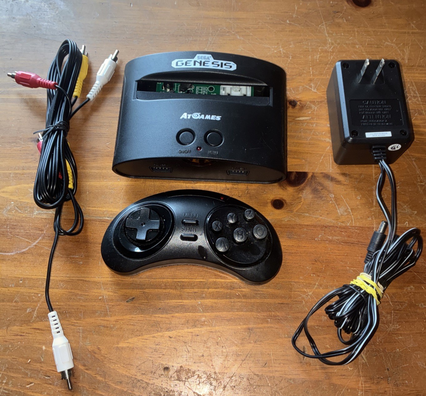 AT Games Sega Genesis Console 80 Built-In Games + 1 Wireless Controller Tested