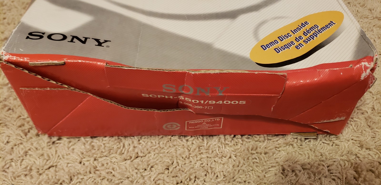 Sony PlayStation SCPH-5501 Box and Inserts