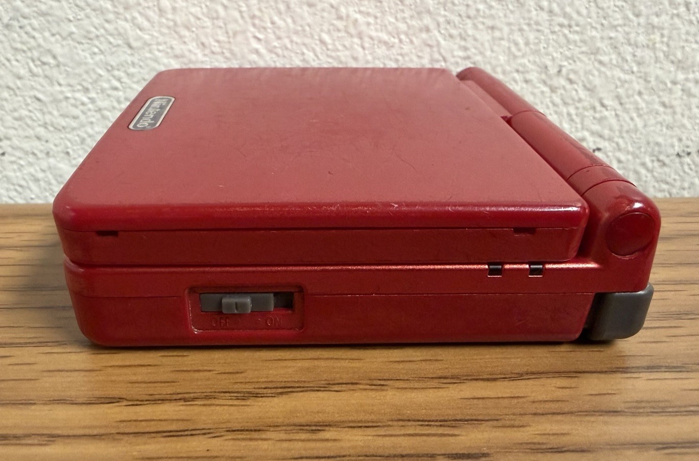 Nintendo Game Boy Advance SP Console (AGS-001) Flame Red Tested – No Charger