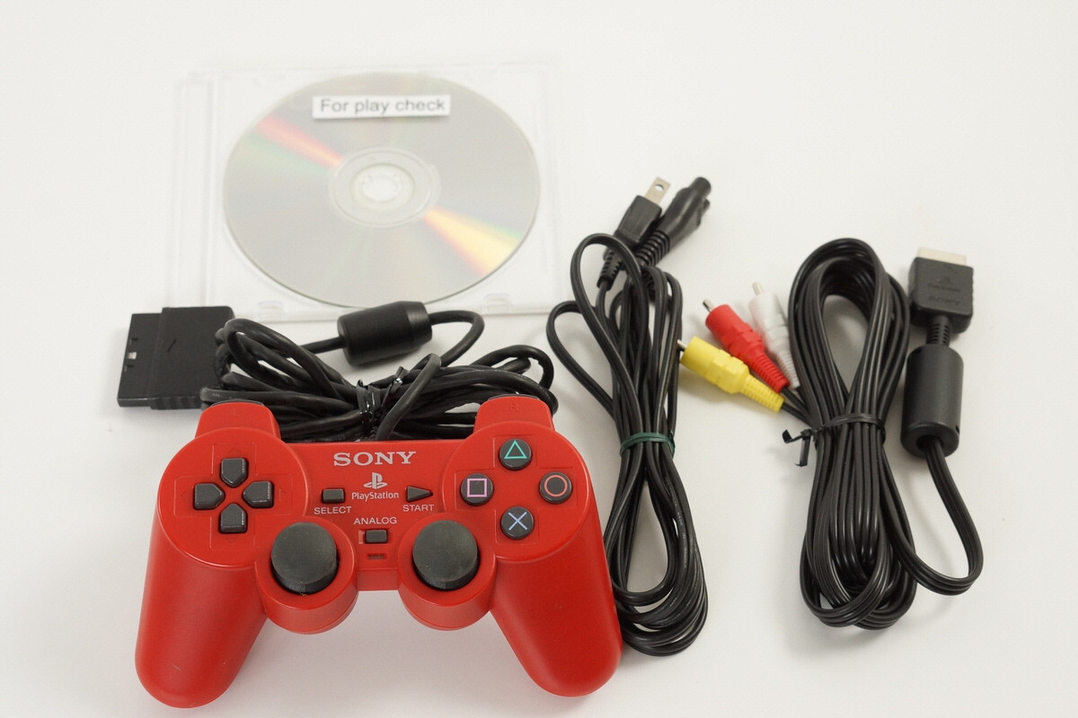 PS2 Slim Console SCPH-90000 CR CINNABAR RED Only for NTSC-J Playstation 2 643004