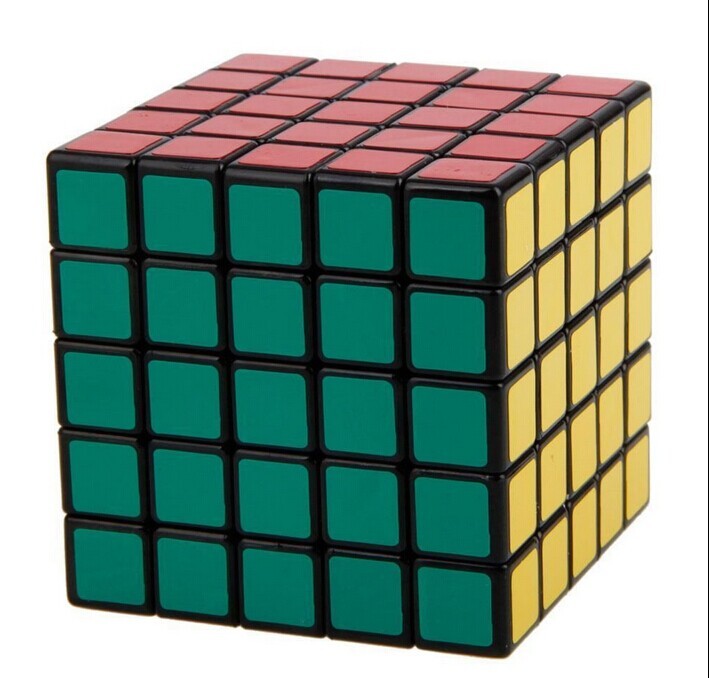 New ShengShou 5x5x5 Speed Ultra smooth Magic Cube Puzzle Twist 5×5 Black Xmas