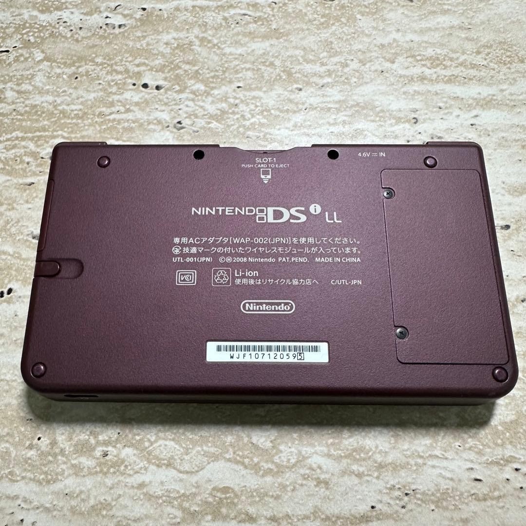 Nintendo DSi LL Wine Red Console Boxed Tested Working 6586