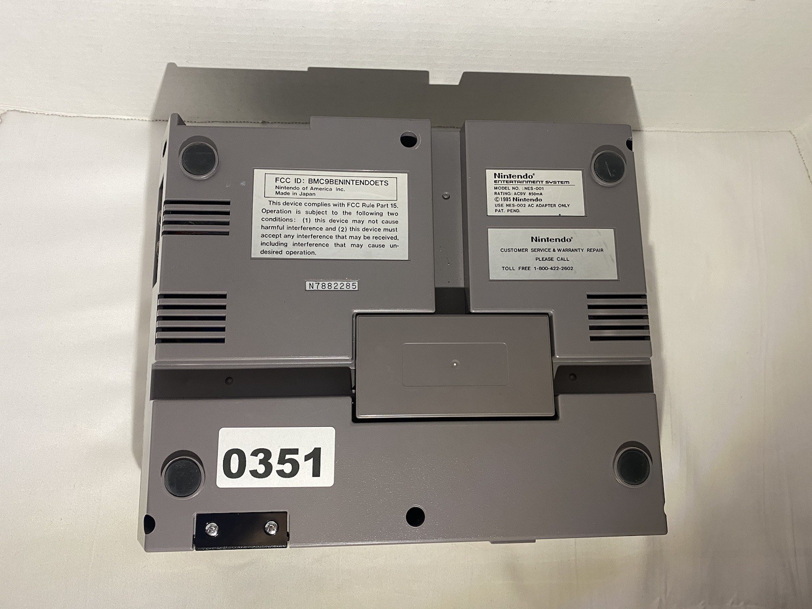 Nintendo NES console only (NES-001) – Tested/works