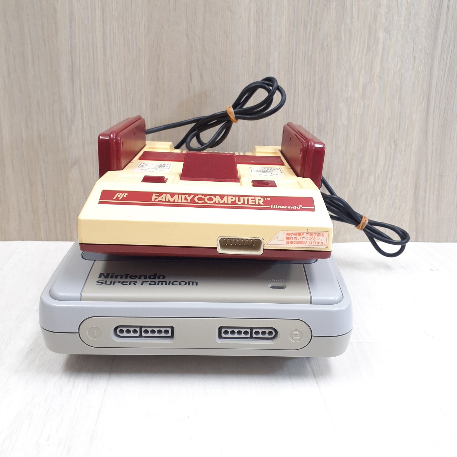 Nintendo Japanese Original Famicom & Super Famicom Console SET 12 Games & Cables