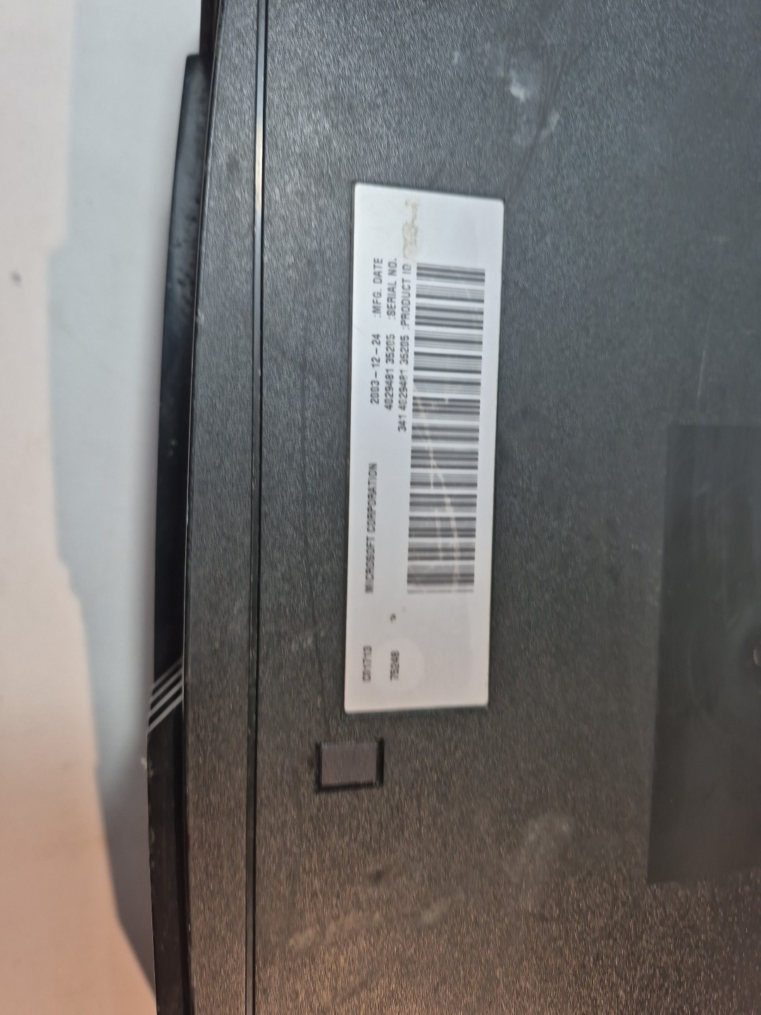 Original Xbox Console Only For Parts Or Repair Tray Sticks Yellow Light Blinks