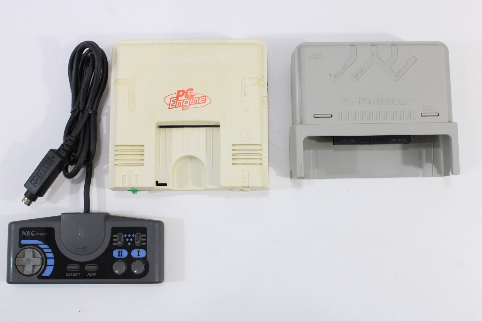 PC Engine PI-TG001 White Console AV Booster Controller NEC Discolor Japan Import
