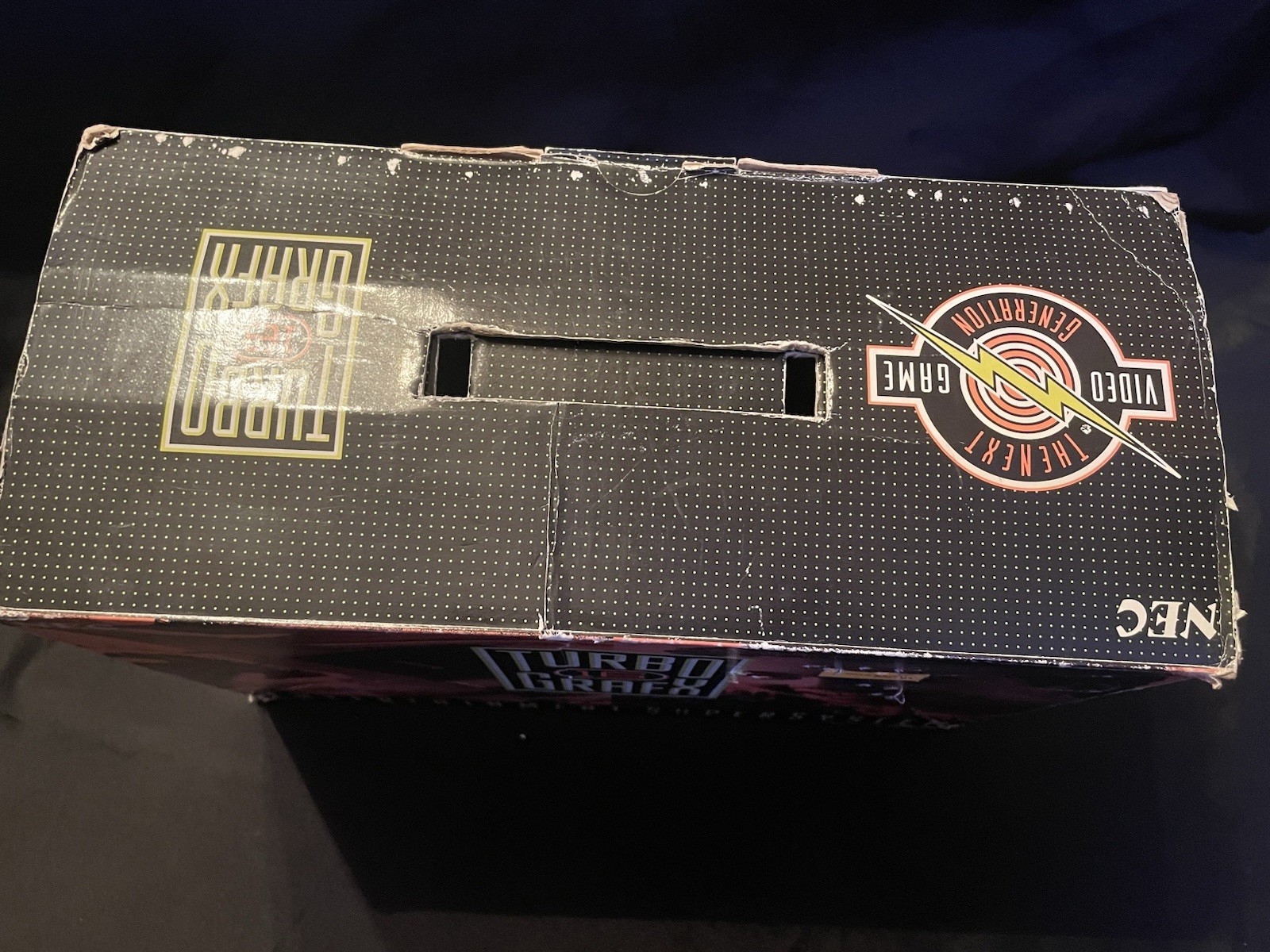 NEC TurboGrafx-16 System Black Console w/ Box, Paperwork And Keith Courage Game!