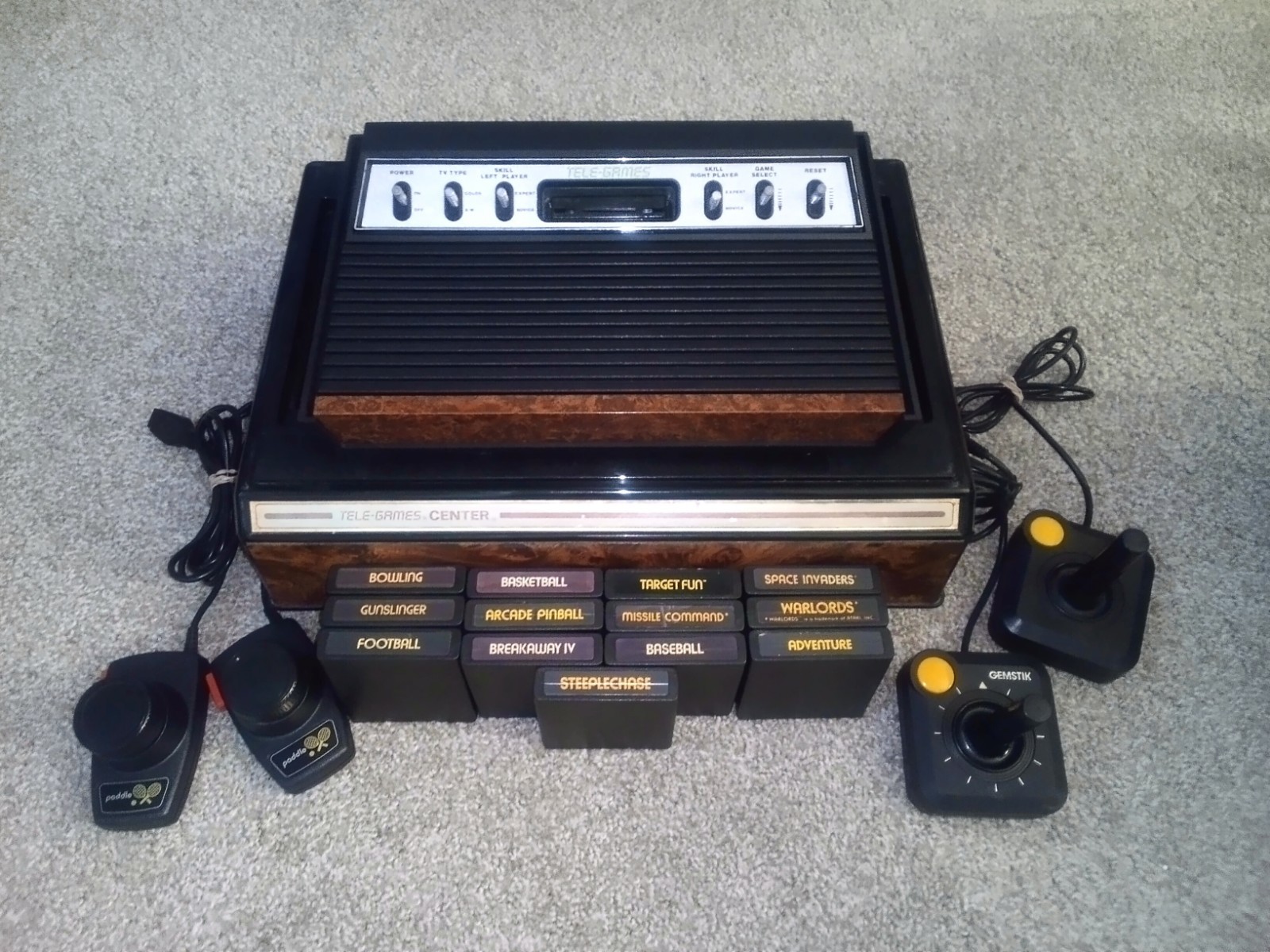 Atari 2600 Sears Console + 13 Games Working + Storage See Pics READ BELOW