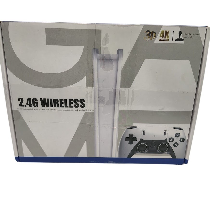 2.4G Wireless Retro Game Console 4K HDMI TV Stick Dual Controllers Game System