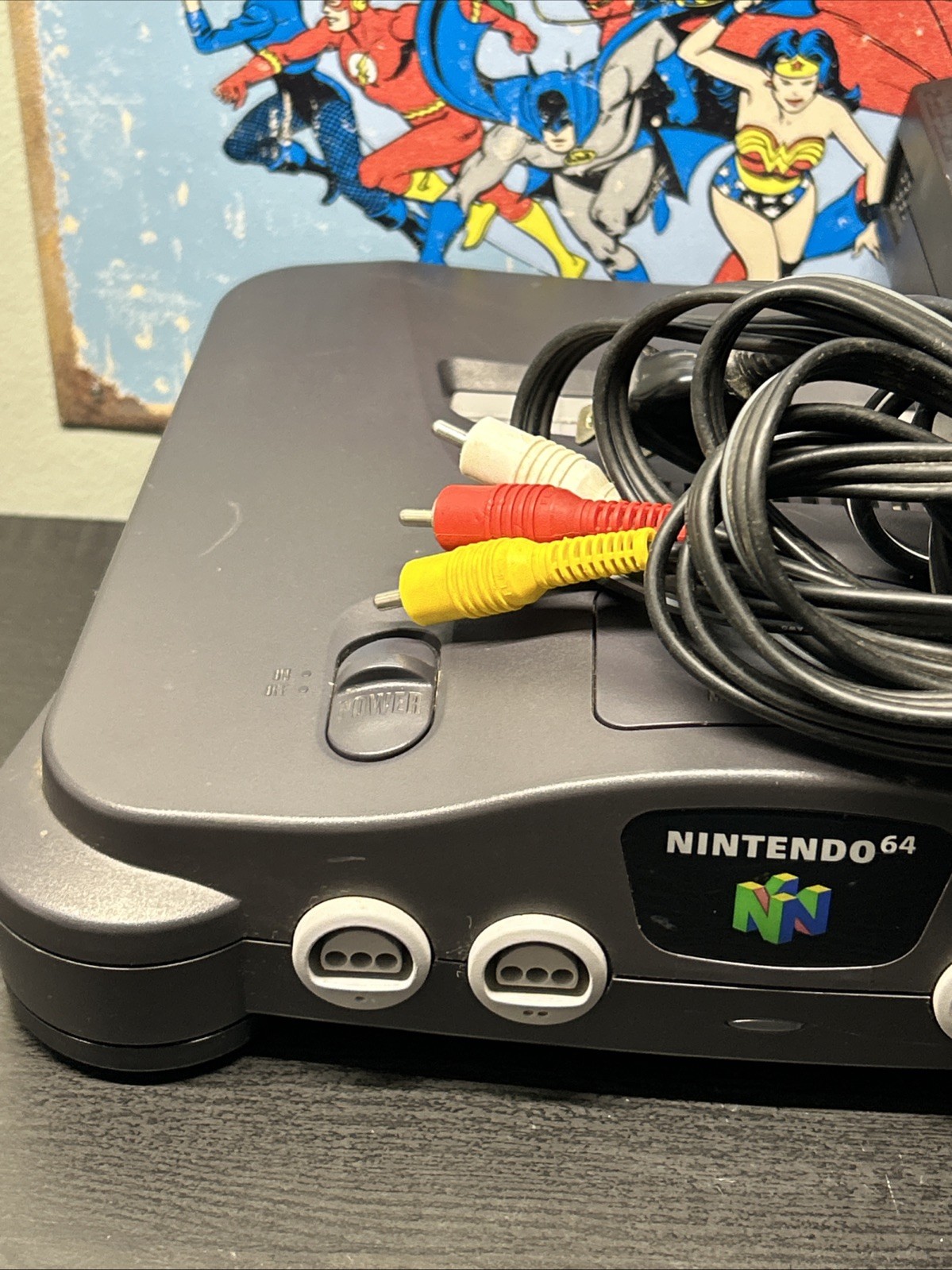 Vintage Nintendo 64 N64 NUS-001 USA Console W/ Cords! No Controller.