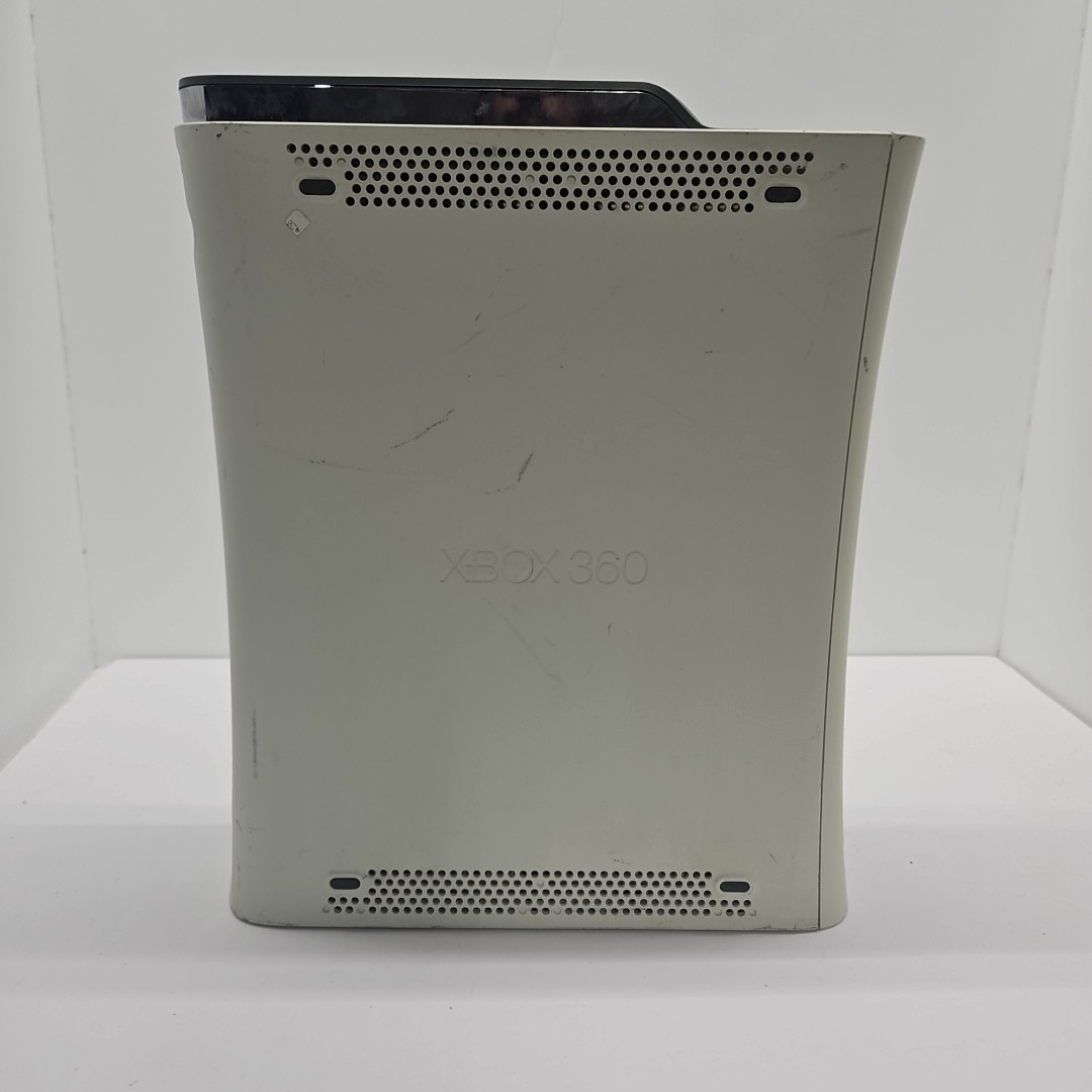 Microsoft Xbox 360 White 20GB Console Only Works Stuck Disc Drive Has Been Reset