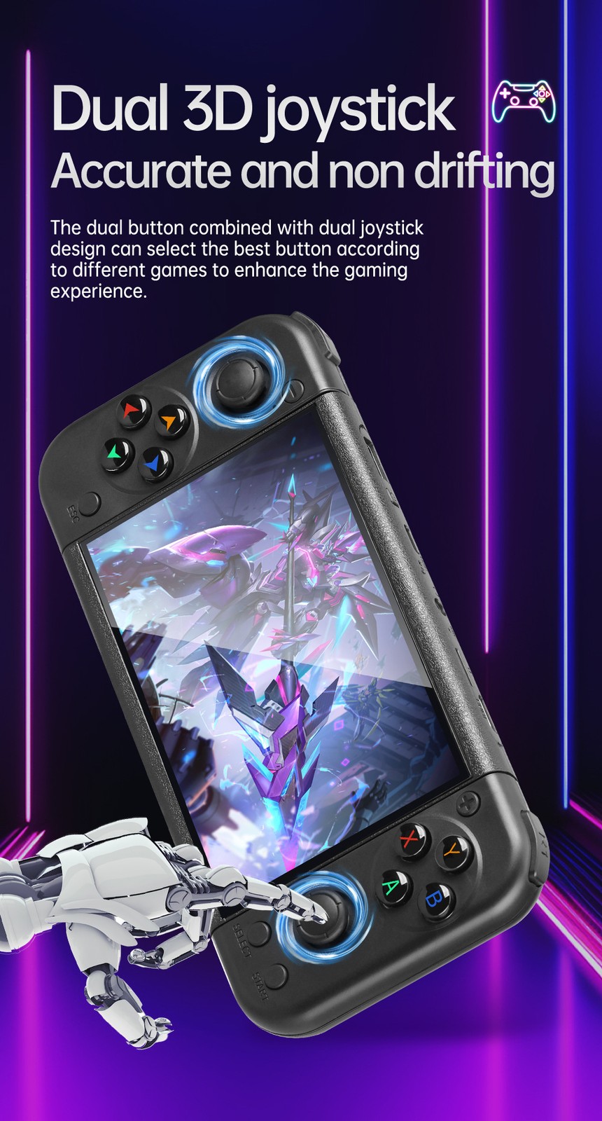 Retro Handheld RG50XX-Portable GBC, Arcade, PSP Gaming Console with LINUX System