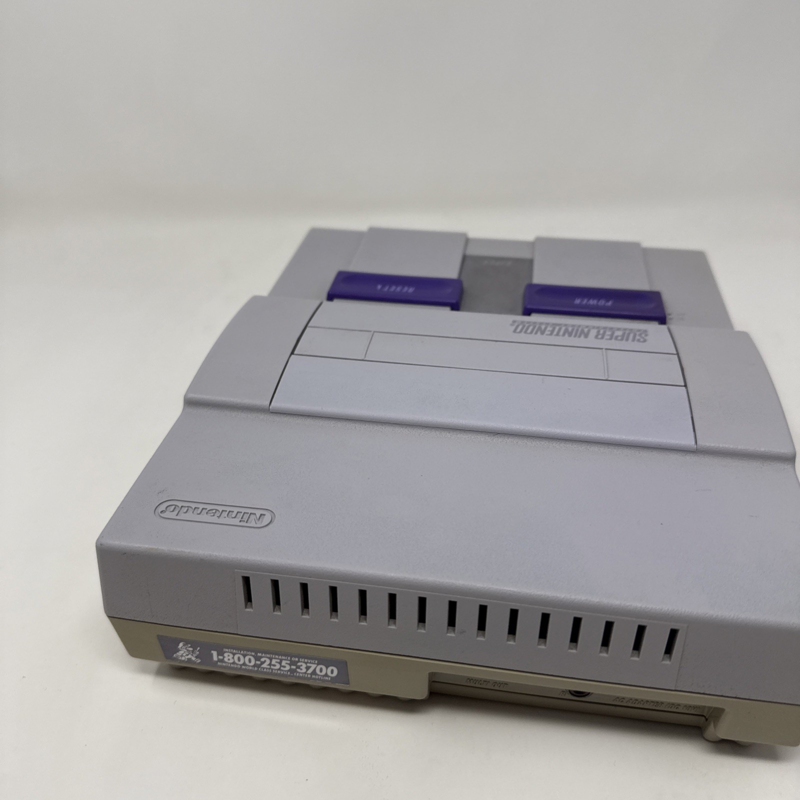 Super Nintendo SNES Console + Cables + Controller Bundle Lot *TESTED* Working