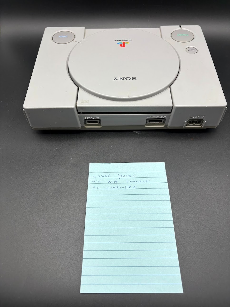 Sony PlayStation 1 PS1 Gray Console Gaming System Only SCPH-5501 AS IS