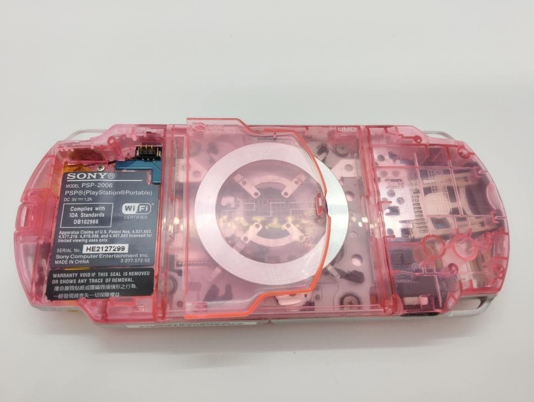 Sony PSP-2000 Console Clear Pink & UMD Software Set Custom-made Used from Japan