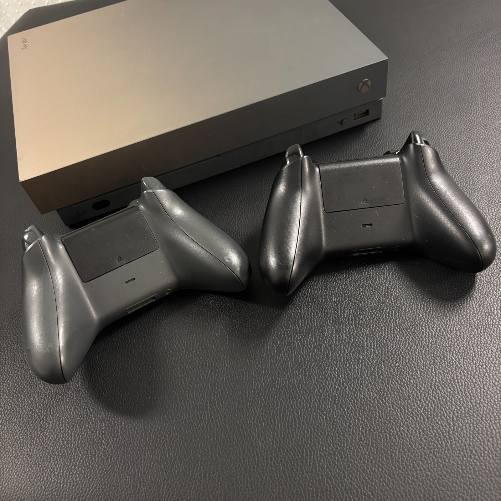 Xbox One X 1TB Gold Rush Special Edition Console plus 2 Controllers