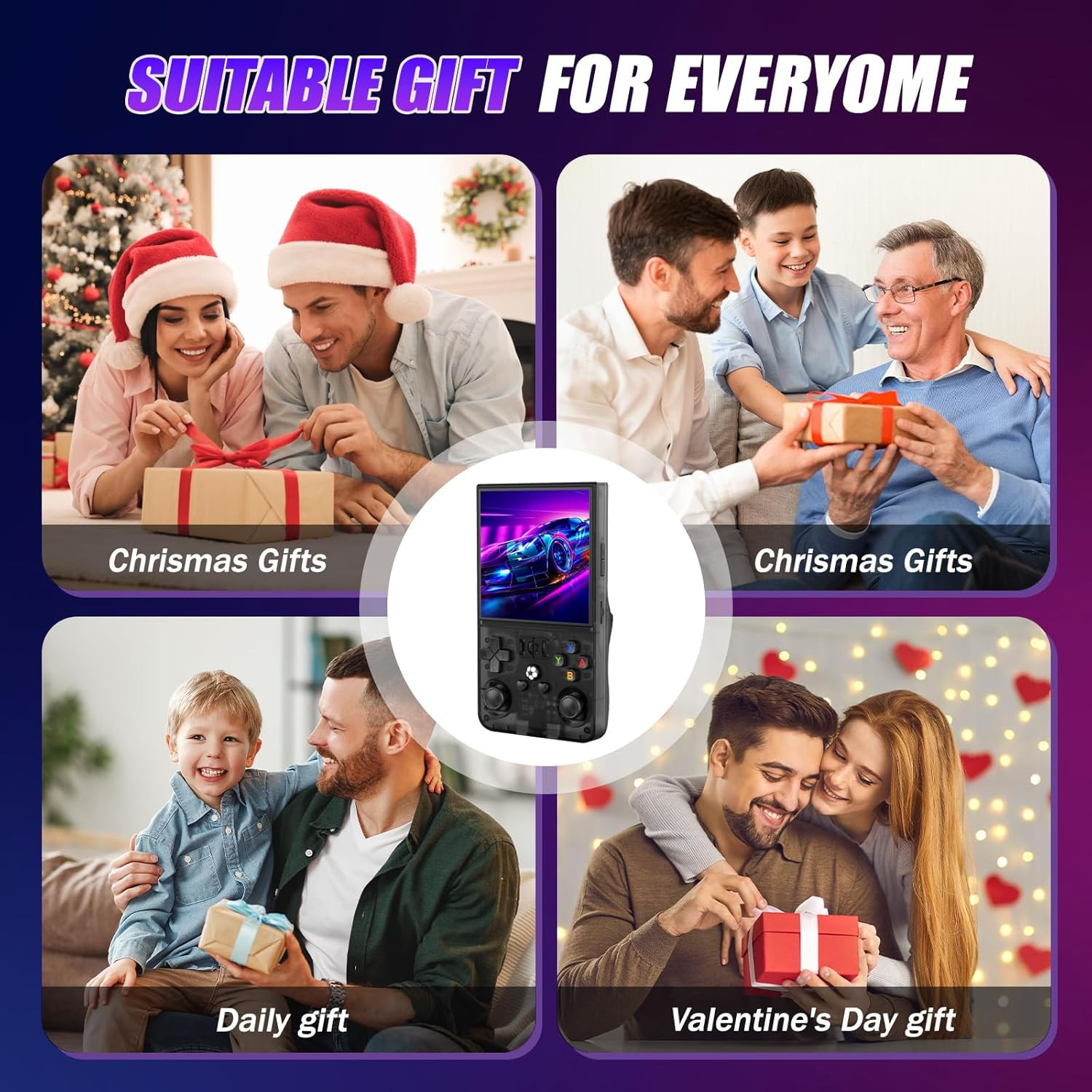 R36MAX Retro Handheld Game Console, Portable Hand Held Open Source Linux System,