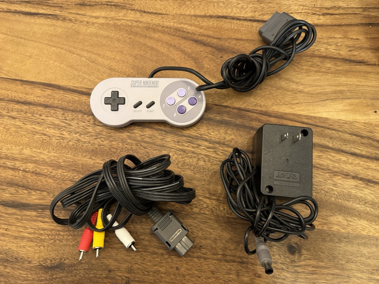 Super NES Nintendo SNES Jr Mini Control Deck-Gray TESTED WORKING-No Foam