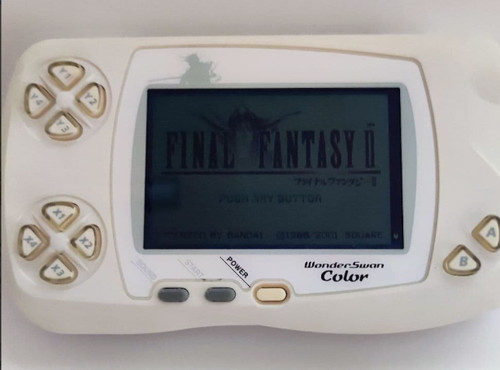 Bandai WonderSwan Color Console w/ Final Fantasy 2 Game Set