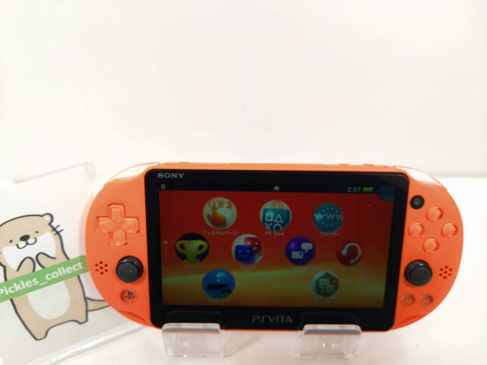 PS vita Neon Orange PCH-2000 ZA24 Console only Wi-Fi PSV Tested Sony 0529J