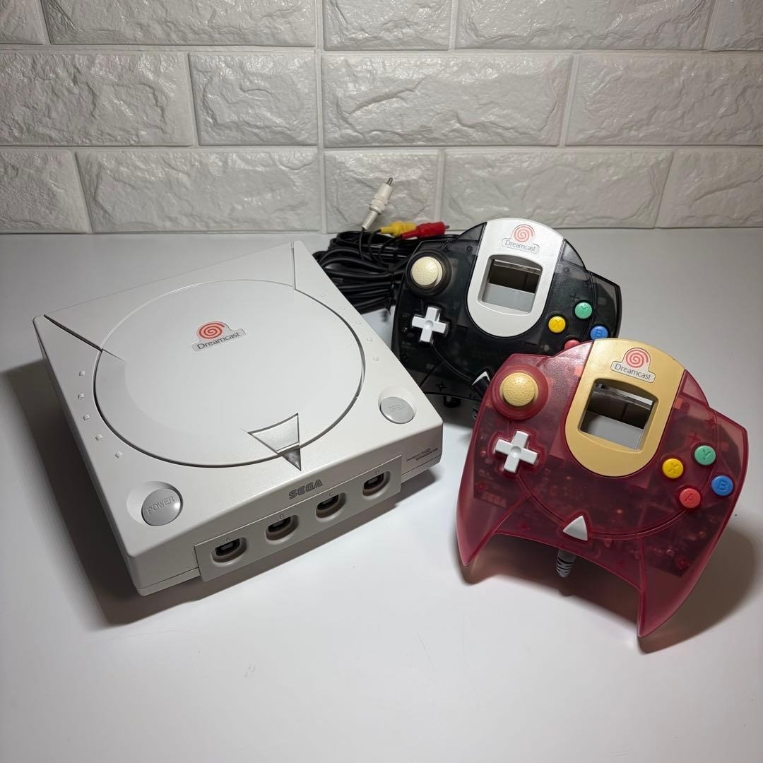 SEGA Dreamcast Console White w/Controller Passion Pink Clear Black USED Japan