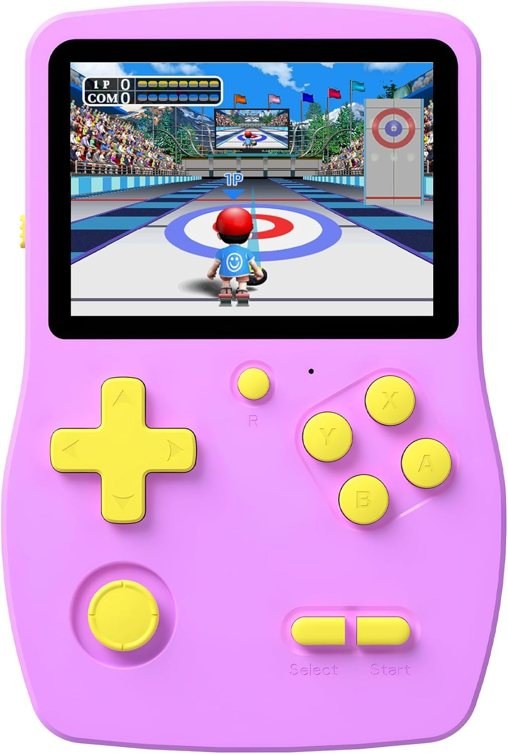 Portable 32-Bit Handheld Game Console with 139 Preloaded Games, Purple