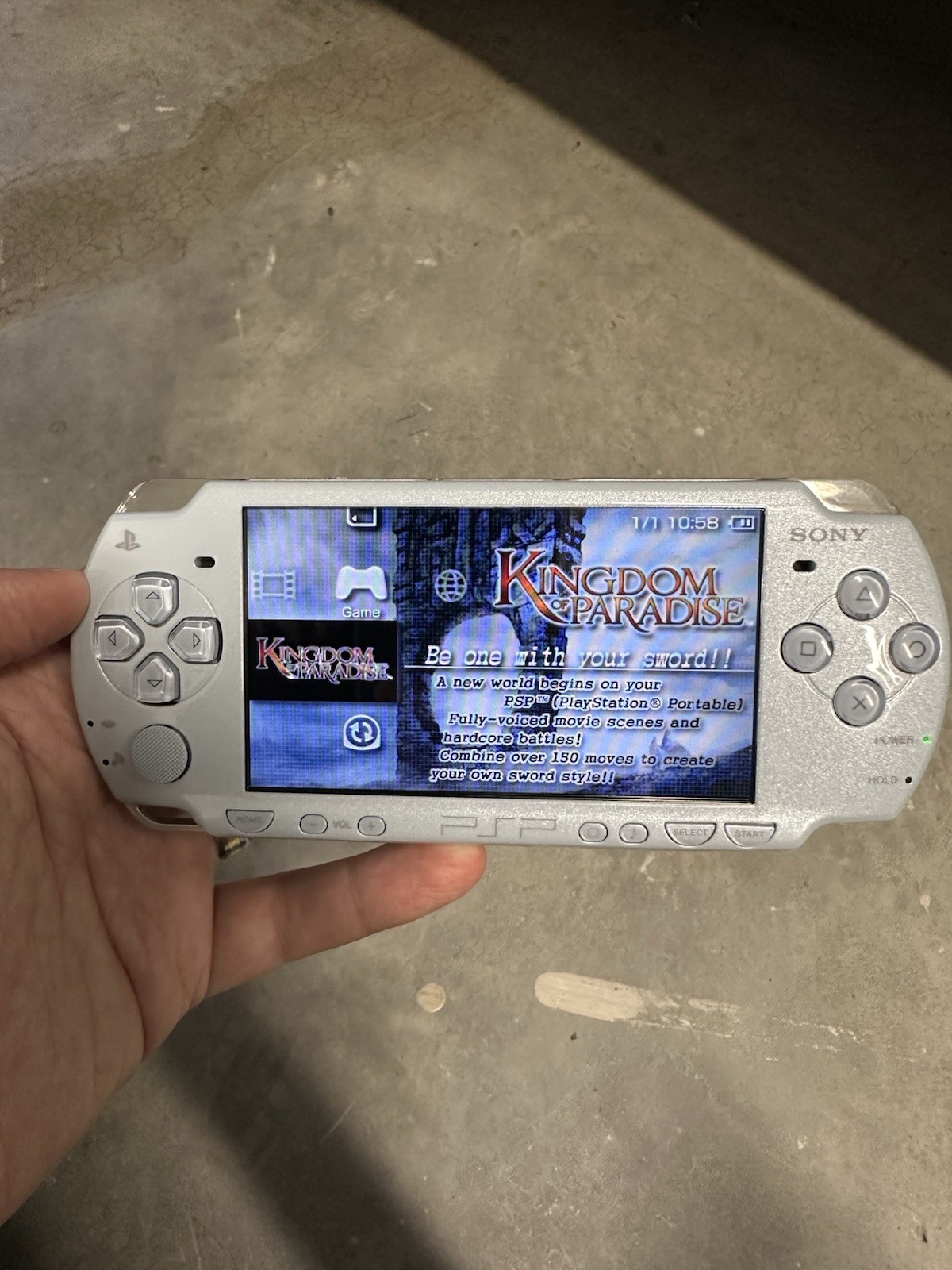 Sony PSP 2000 Console – Felicia Blue + New Battery + 2GB Memory Stick + Charger