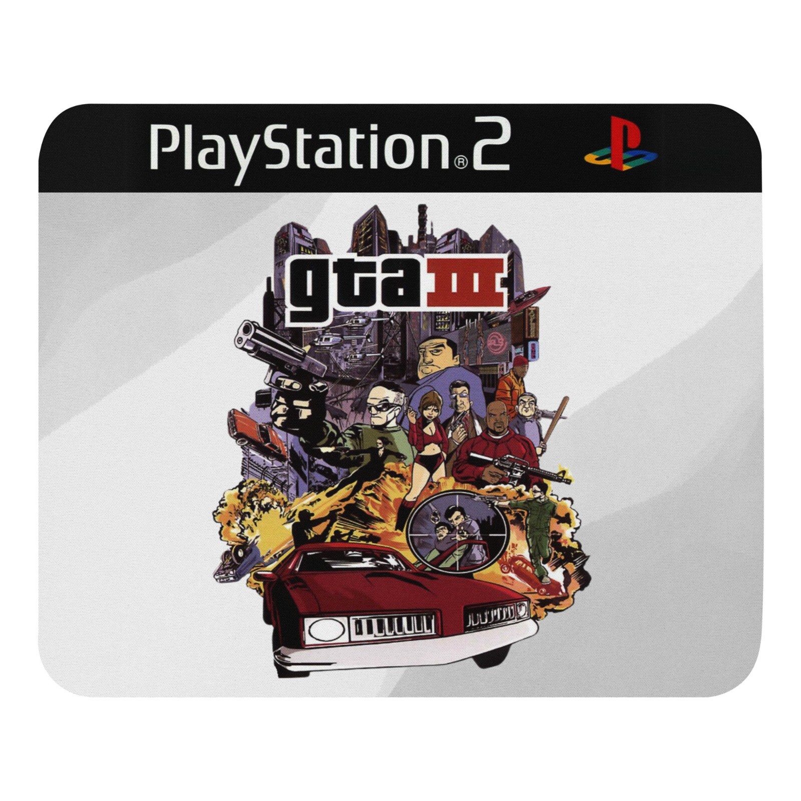 PlayStation 2 / Grand Theft Auto III- GTA – Mouse Pad 9.5″ x 7.75″NEW