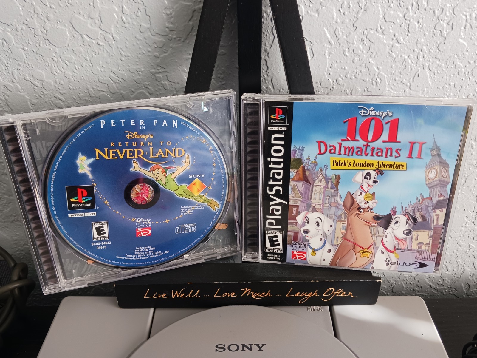 Sony PlayStation 1 PS1 Console SCPH-7501 Bundle OEM Controller AV Power + 2 Game