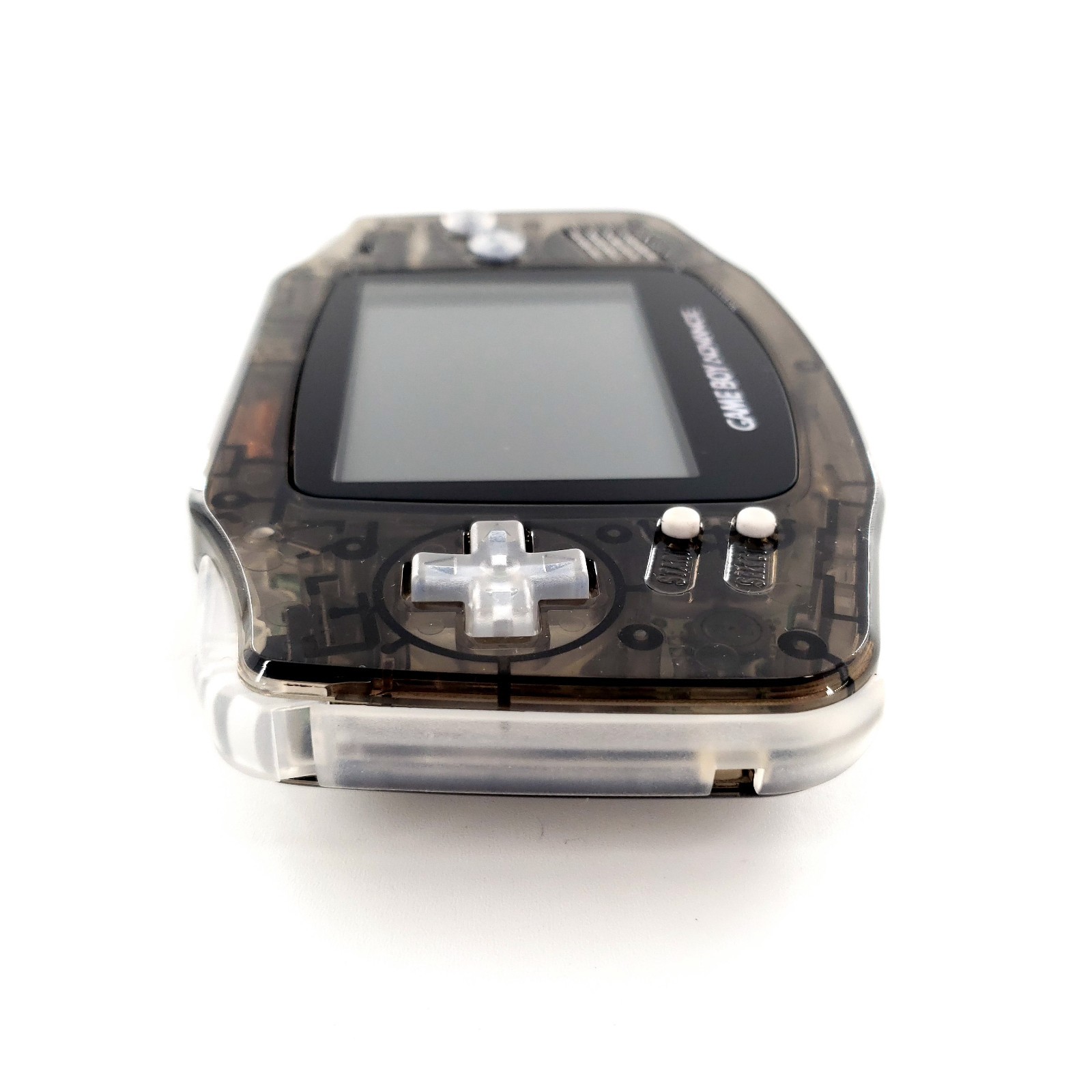Nintendo Game Boy Advance Clear Black New Shell, Buttons, Glass Lens Tested