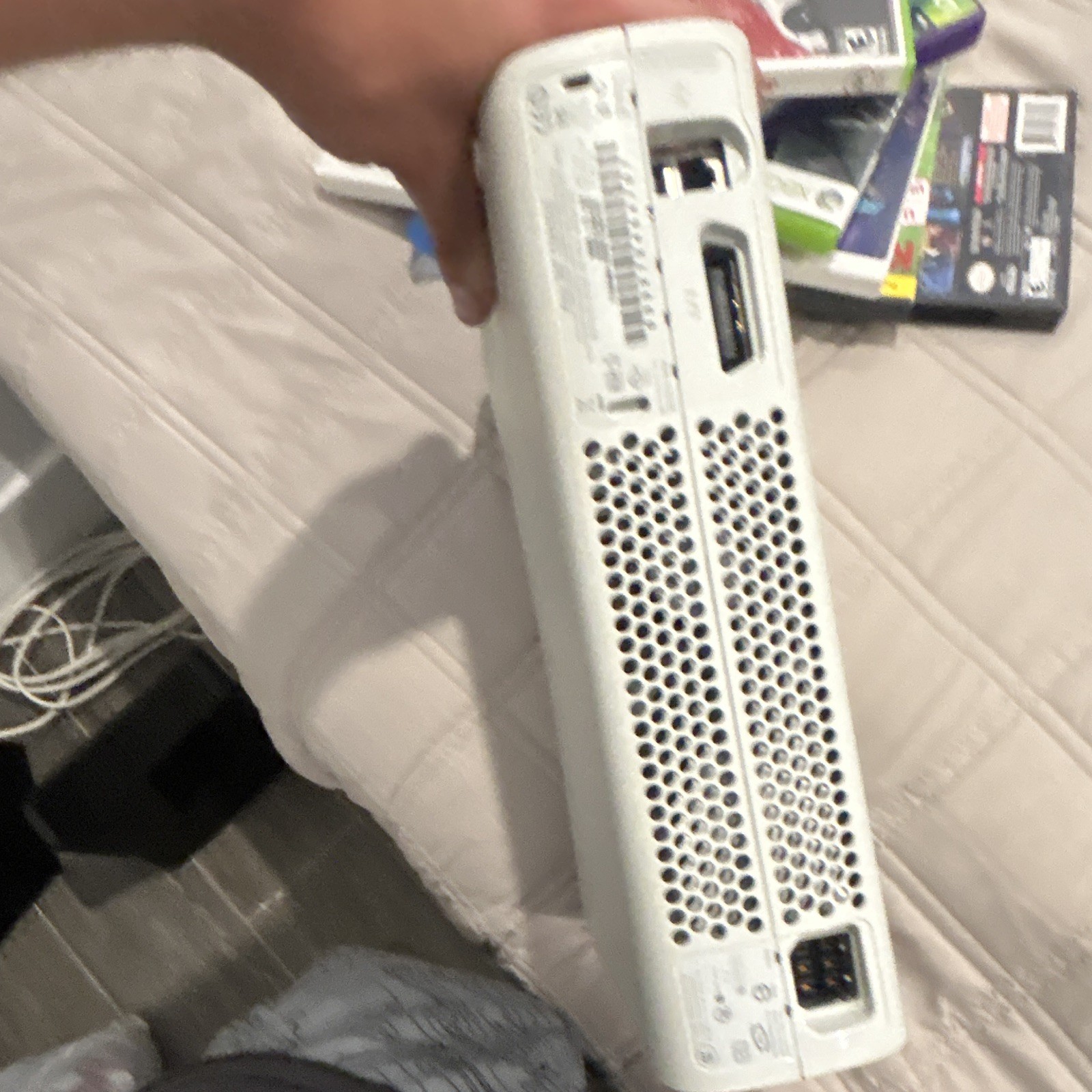 Microsoft Xbox 360 White Home Console AV Multi Out Memory Unit Slots