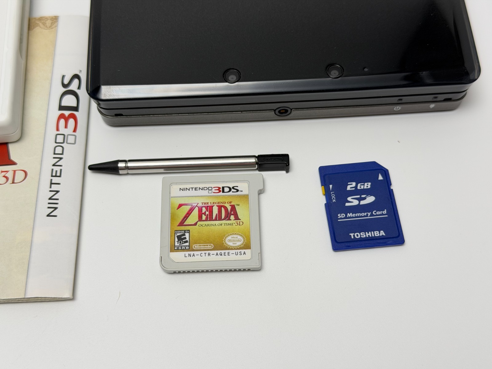 Ambassador Nintendo 3DS Cosmo Black Handheld System Bundle w/Zelda